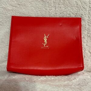 YSL Beaute Red Clutch Bag